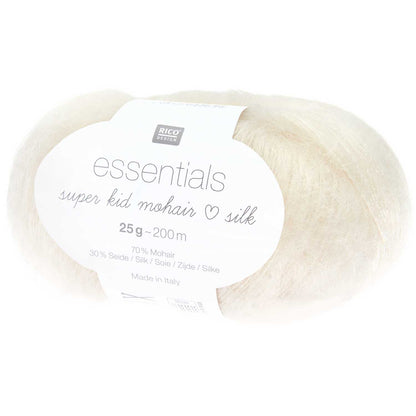 Essentials Super Kid Mohair Loves Silk blanc 001