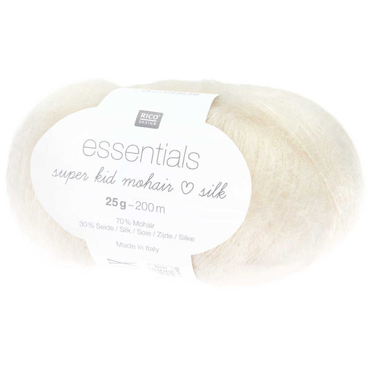 Essentials Super Kid Mohair Loves Silk blanc 001