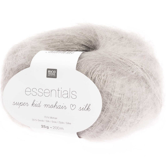 Essentials Super Kid Mohair Loves Silk vert gris 008