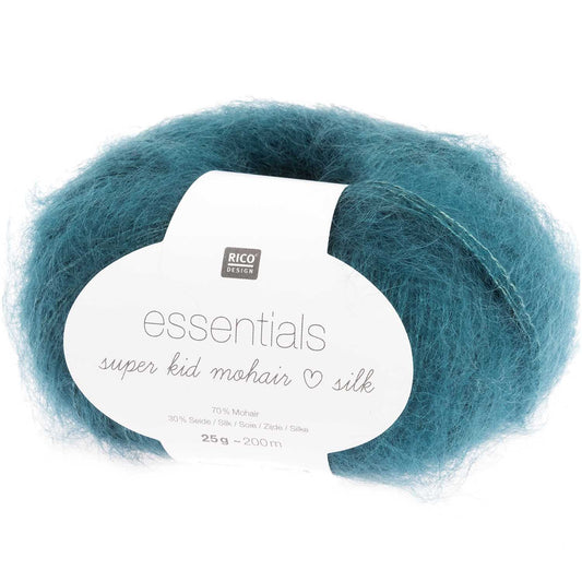 Essentials Super Kid Mohair Loves Silk vert pétrole 016