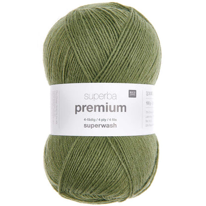 Fil pour chaussette Rico Superba premium 4 fils olive