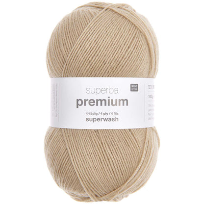 Fil pour chaussette Rico Superba premium 4 fils beige