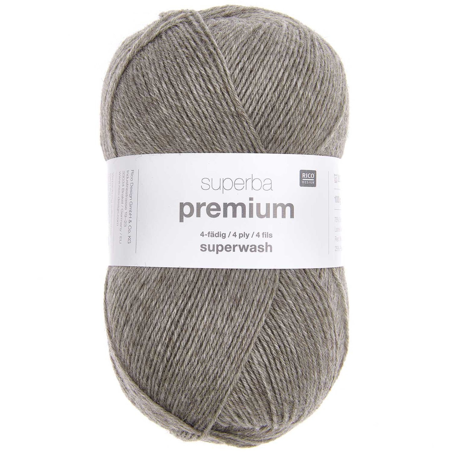 Fil pour chaussette Rico Superba premium 4 fils brun clair