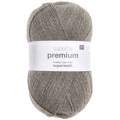 Fil pour chaussette Rico Superba premium 4 fils brun clair