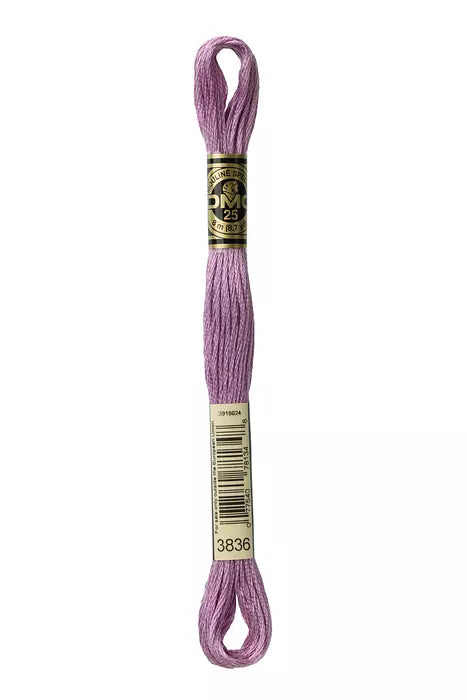 Fil à broder Mouliné Spécial DMC 3836 Fleur de thym parme
