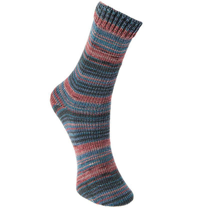 Fil pour chaussette Rico Superba Bamboo 4 fils pétrole-baie mix 019