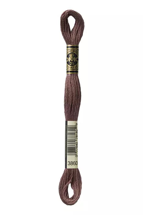 Fil à broder Mouliné Spécial DMC 3860 Taupe foncé