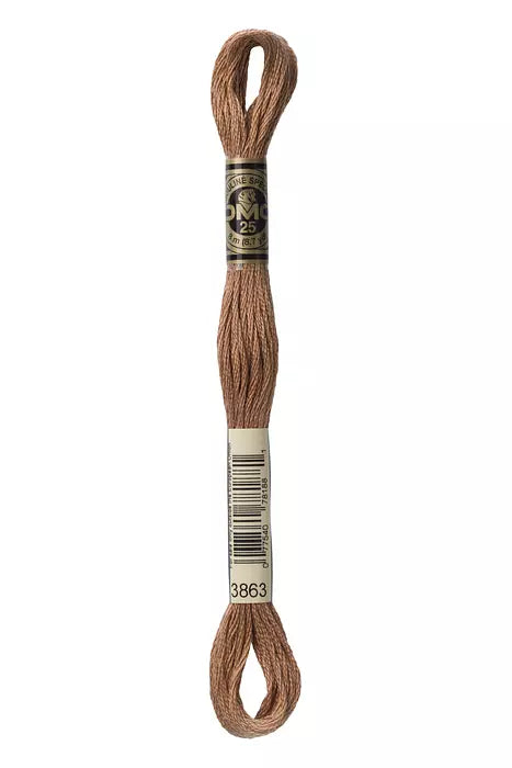 Fil à broder Mouliné Spécial DMC 3863 Loutre