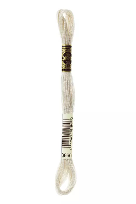 Fil à broder Mouliné Spécial DMC 3866 Blanc d ail