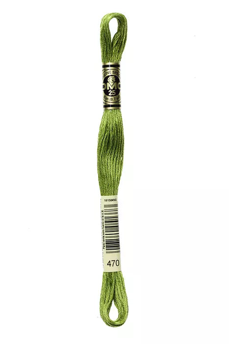 Fil à broder Mouliné Spécial DMC 470 Vert olive