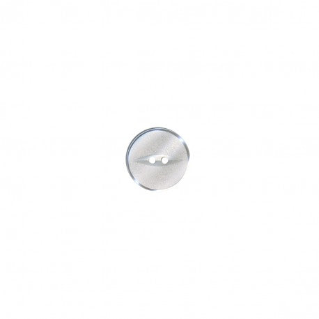Bouton oeil de chat 2 trous 20mm 501 Blanc