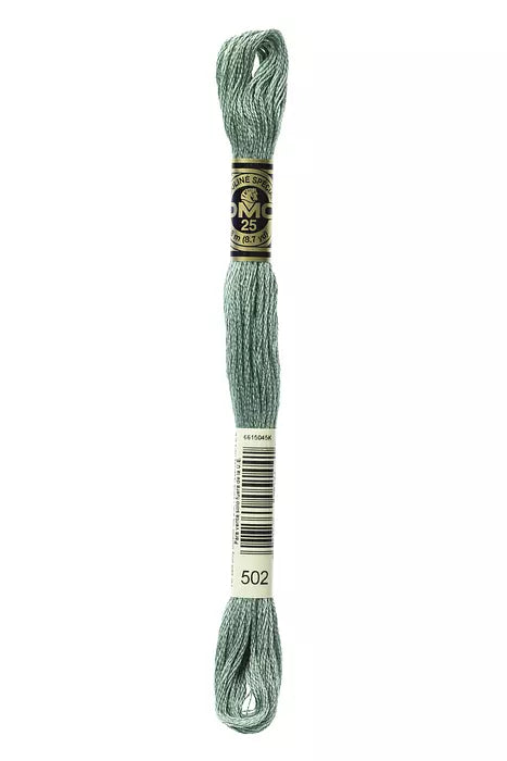Fil à broder Mouliné Spécial DMC 502 Vert amande