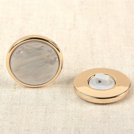 Bouton alliage bijou 23 mm 501 Blanc