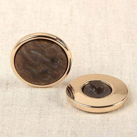 Bouton alliage bijou 23 mm 570 Marron