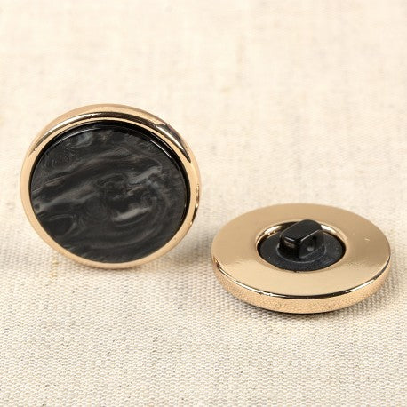 Bouton alliage bijou 23 mm 580 Noir