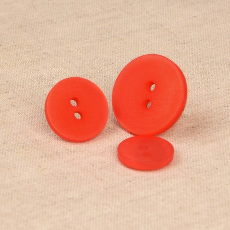 Bouton 2 TROUS irisé 18mm 519 rouge