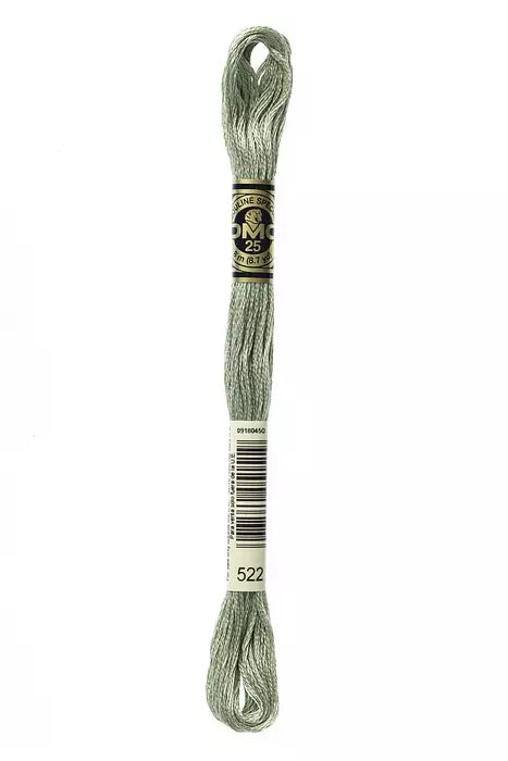 Fil à broder Mouliné Spécial DMC 522 Vert treillis