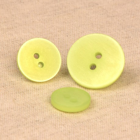 Bouton 2 TROUS irisé 18mm 536 vert clair