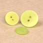 Bouton 2 TROUS irisé 18mm 536 vert clair