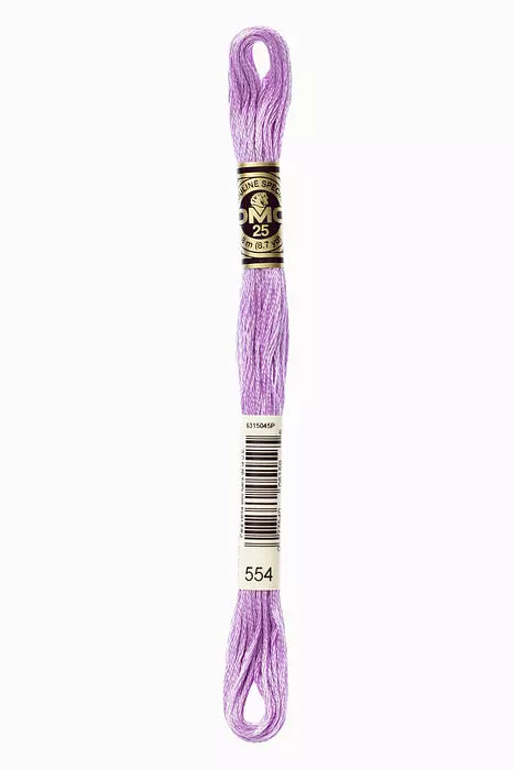 Fil à broder Mouliné Spécial DMC 554 Violet pastel
