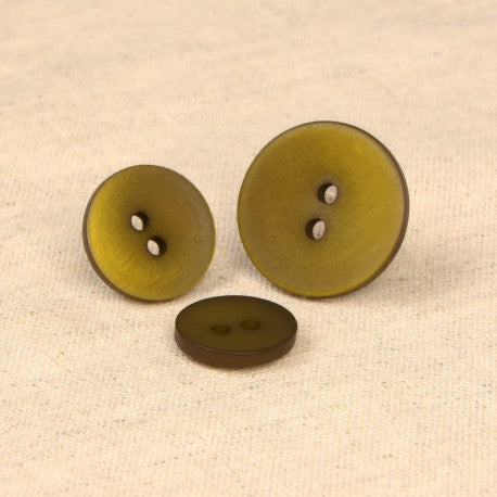 Bouton 2 TROUS irisé 18mm 567 kaki