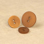 Bouton 2 TROUS irisé 15mm 568 Marron Havane