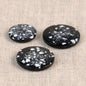 Bouton 2 trous 20 mm plastique recyclé 580 noir