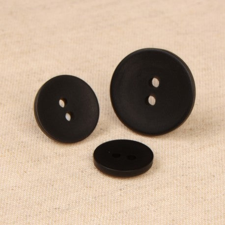 Bouton 2 TROUS irisé 18mm 580 noir