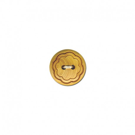 Bouton 2 trous 18 mm 010 bois fleurs