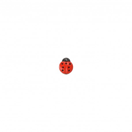 Bouton Coccinelle 15 mm 024 Rouge