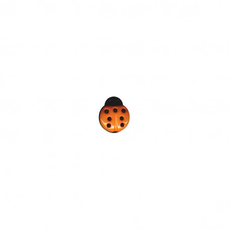 Bouton Coccinelle 15 mm 523 Orange