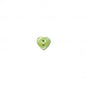 Bouton coeur 2 trous 15 mm 536 vert