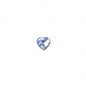 Bouton coeur 2 trous 15 mm 542 bleu ciel