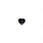 Bouton coeur 2 trous 15 mm 580 noir