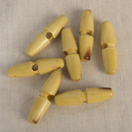 Bouton buchette bois 1 trous 30mm