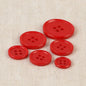 Bouton Classique 4 trous 19 mm 519 rouge