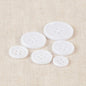 Bouton Classique 4 trous 15 mm 501 blanc