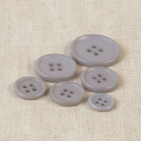 Bouton Classique 4 trous 19 mm 577 gris clair