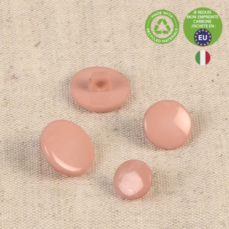 Bouton pastille culot recycl� 12 mm 005 vieux rose