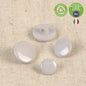 Bouton pastille culot recycl� 15 mm 181 gris clair