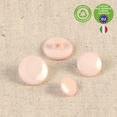 Bouton pastille culot recycl� 15 mm 512 rose layette