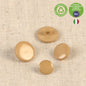 Bouton pastille culot recycl� 15 mm 573 beige antilope