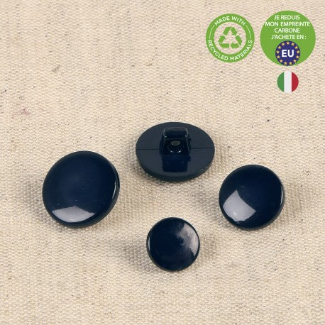 Bouton pastille culot recycl� 15 mm 919 navy