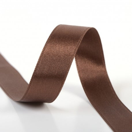 Ruban satin double face 6 mm 60 chocolat