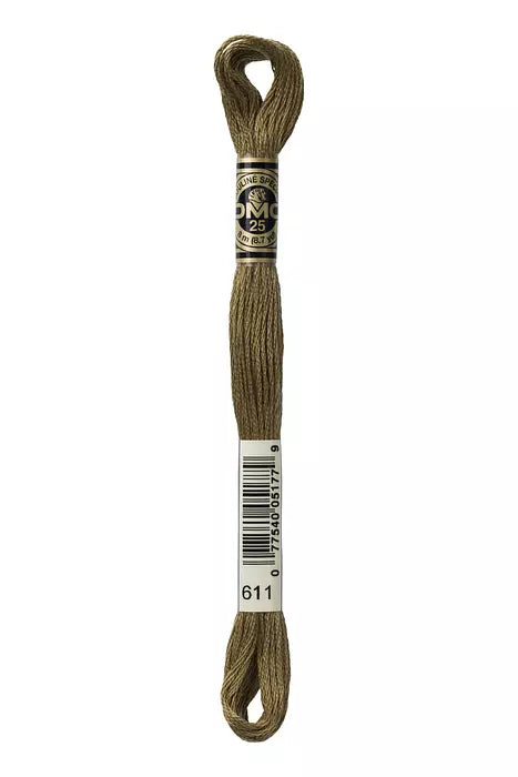 Fil à broder Mouliné Spécial DMC 611 Sisal