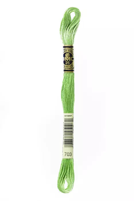 Fil à broder Mouliné Spécial DMC 703 Vert printemps métallisé