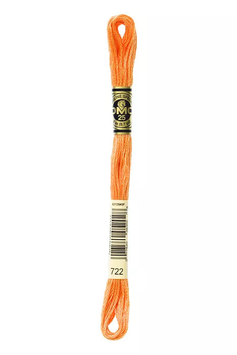 Fil à broder Mouliné Spécial DMC 722 Crevette