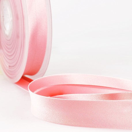 Biais satin 20mm rose 74