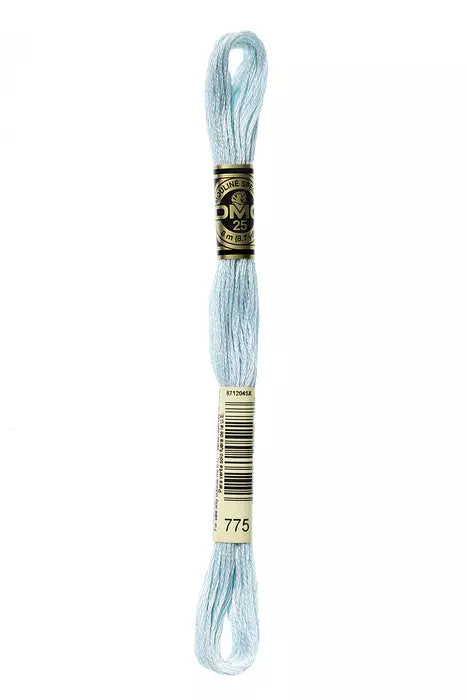 Fil à broder Mouliné Spécial DMC 775 Pluie d'été bleue