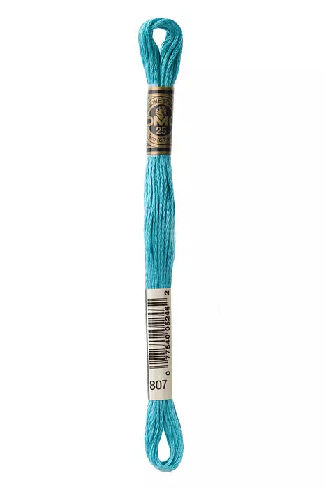 Fil à broder Mouliné Spécial DMC 807 Marée turquoise